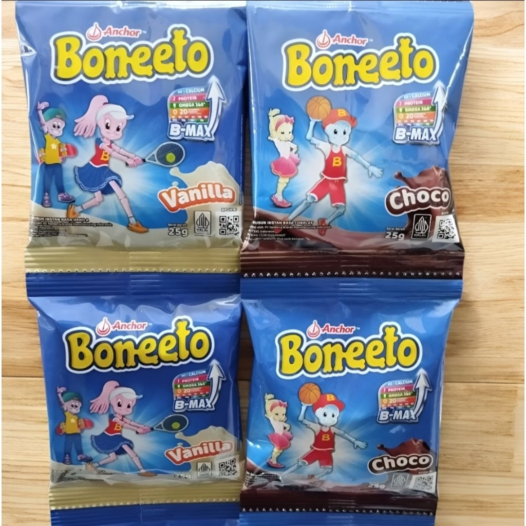 Boneeto Renceng Isi 10 Sachet 25gr Vanila/Coklat