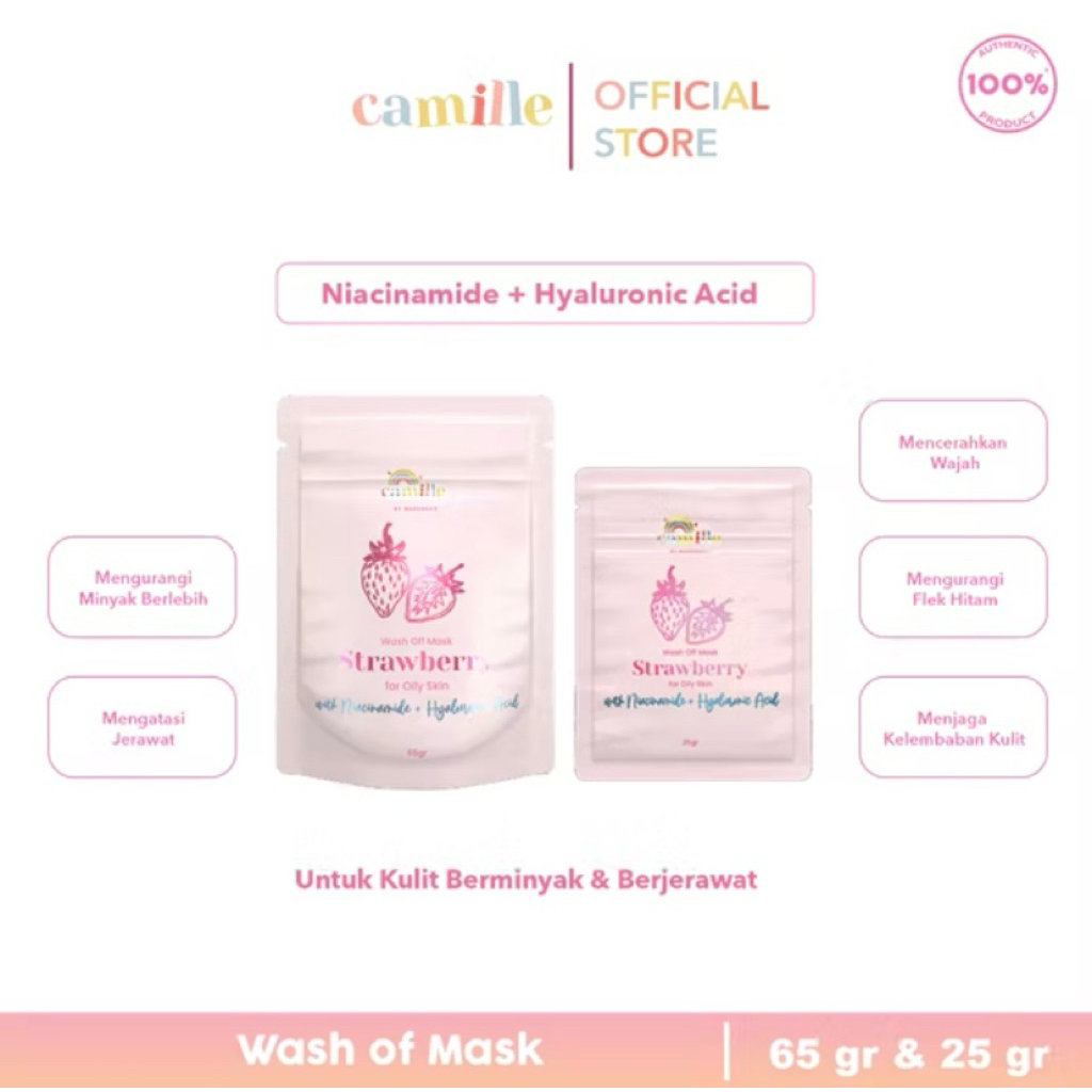 (PRELOVED) MASKER CAMILLE 25GR STRAWBERRY