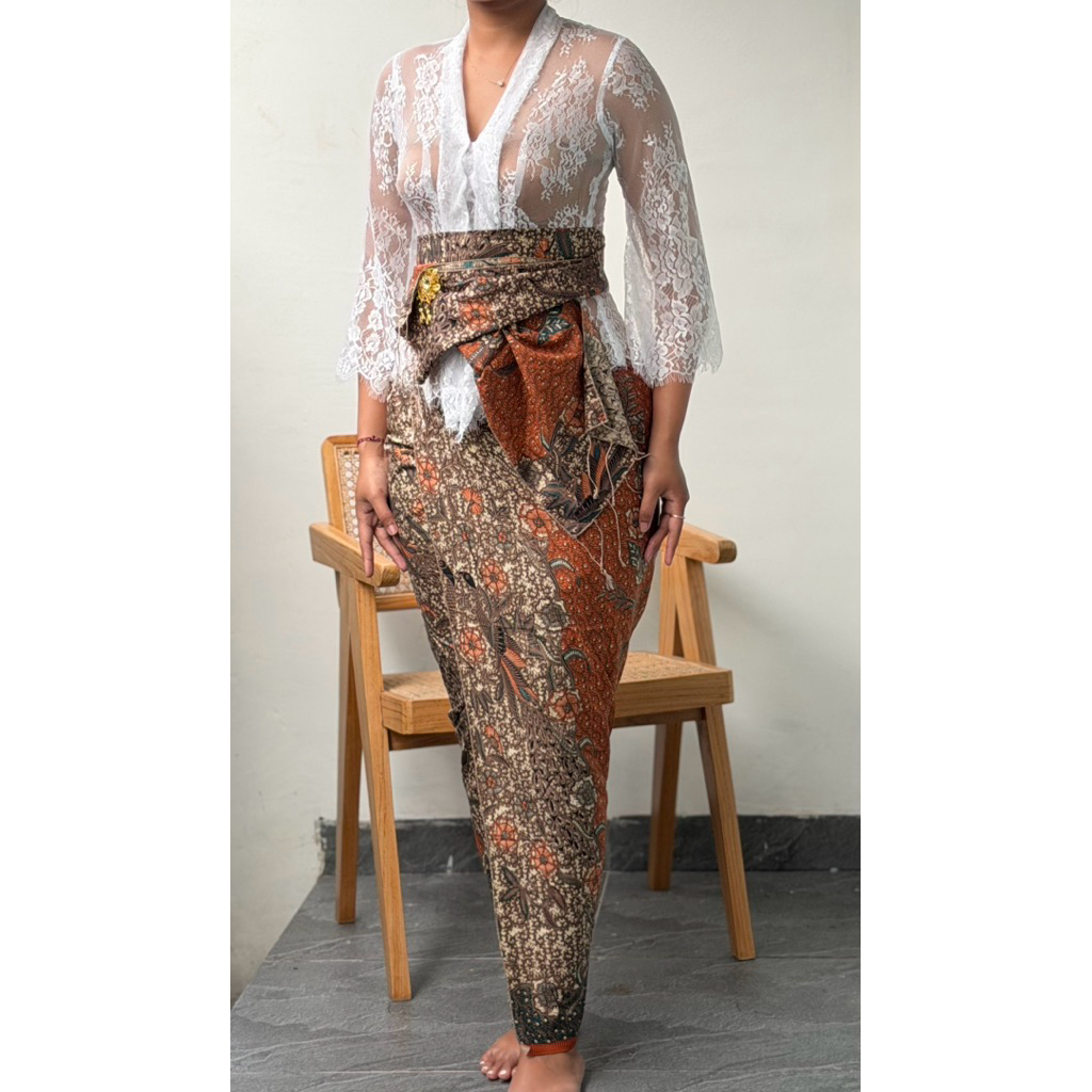 Kamen Sutra Paris Tanahan Motif ATBM + Slendang