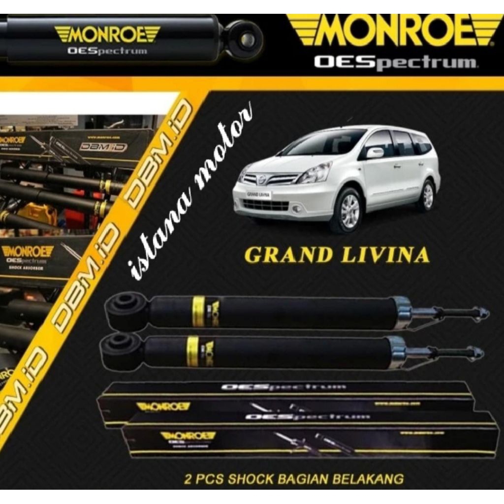shockbreaker belakang nissan livina merek monroe original