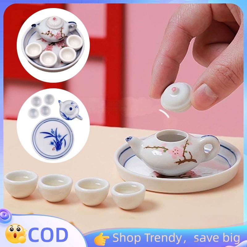 Miniatur Kramik Miniatur Tea Set Miniatur Teko Keramik Miniature Tea Set China