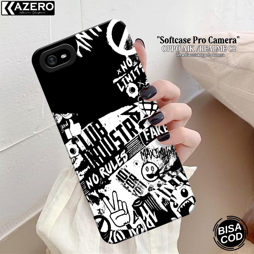 Case Hp OPPO A1K / REALME C2 Fashion Case Aesthetic Silikon Pro Camera Softcase OPPO A1K / REALME C2