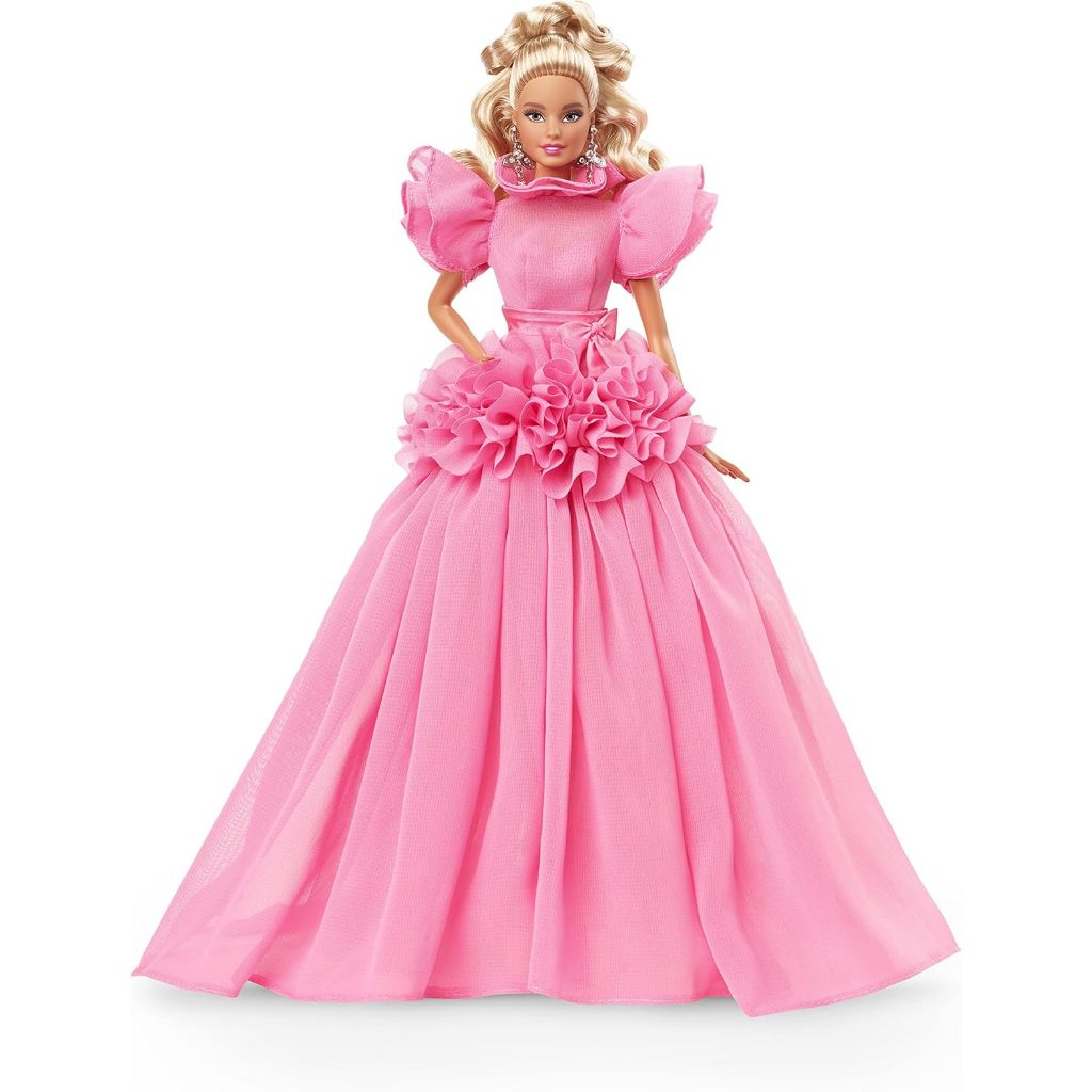 Barbie Signature Pink Collection Doll 3, Barbie Doll (Blonde) with Silkstone Body