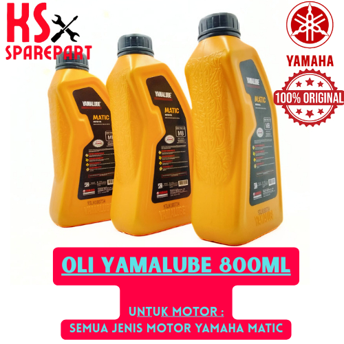 OLI MESIN YAMALUBE 800ML YAMAHA MATIC ORIGINAL YAMAHA OLI YAMALUBE ORI MOTOR MIO YAMAHA MATIC ASLI .