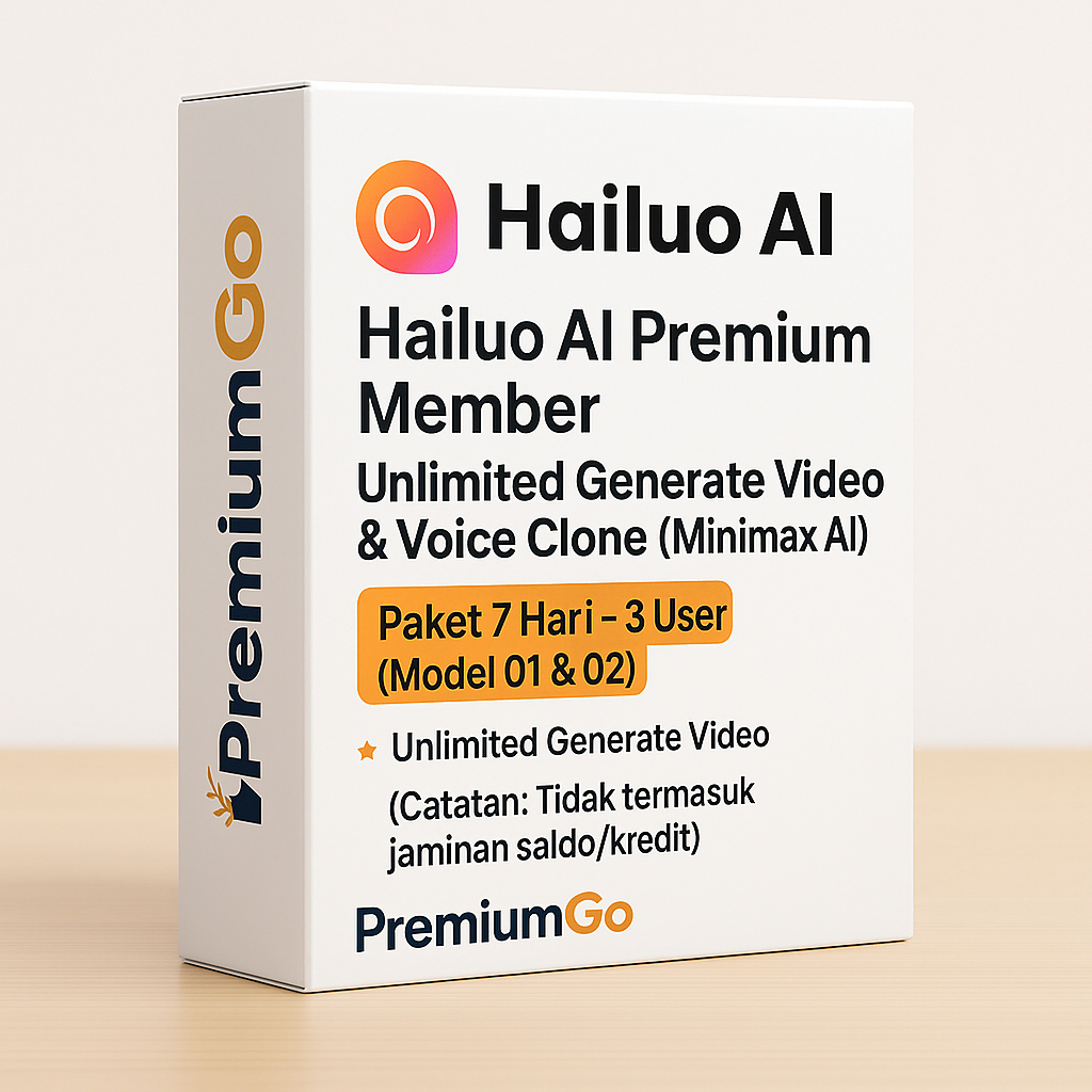Hailuo AI Premium Member – Unlimited Generate Video & Voice Clone (Minimax AI)