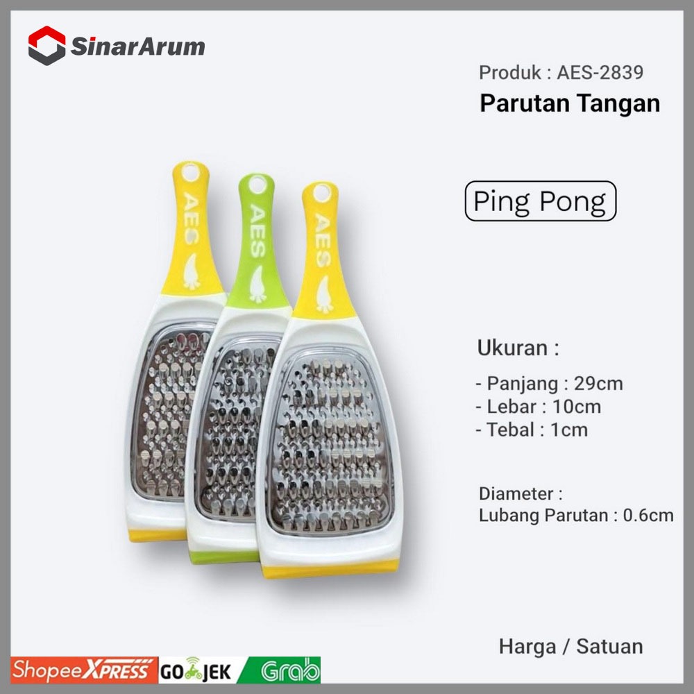 Parutan Tangan Pingpong  / Alat Kupas Sayur Kentang Keju Buah