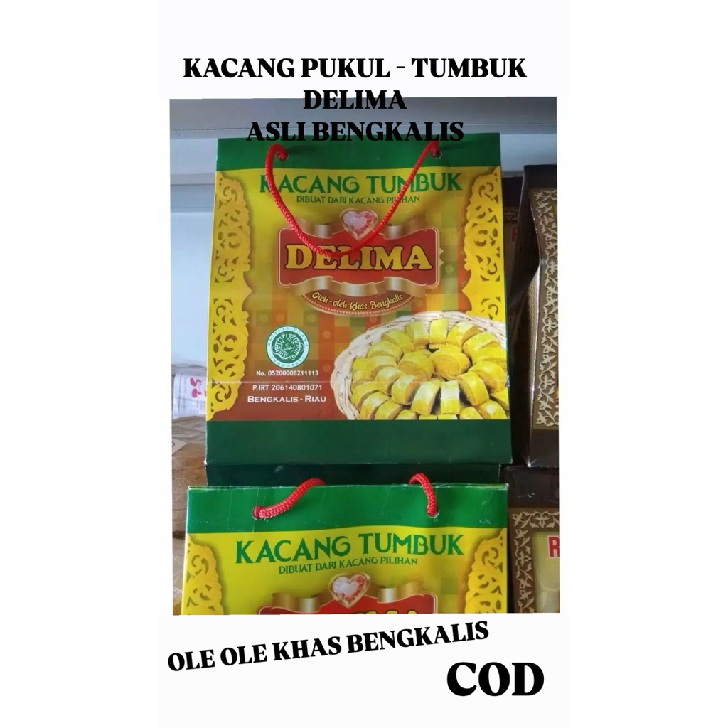 KACANG PUKUL - KACANG TUMBUK DELIMA ASLI BENGKALIS RIAU 210 GR - OLE OLE BENGKALIS - JAJANAN KAMPUNG