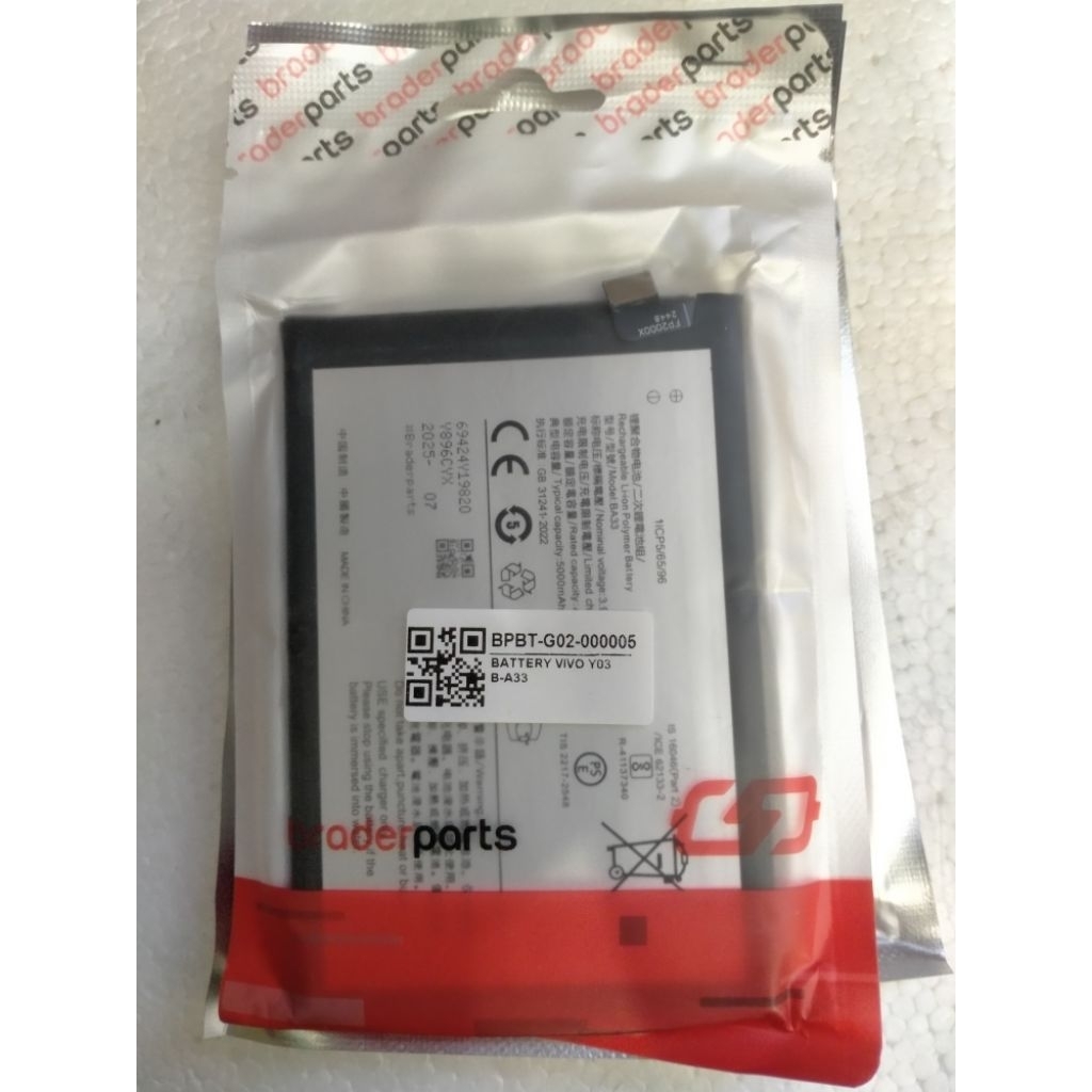Battery Vivo Y03  BA33 Braderpart