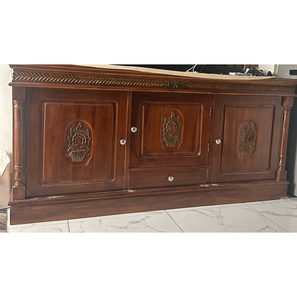 Buffet/Meja Lemari TV Kayu Jati