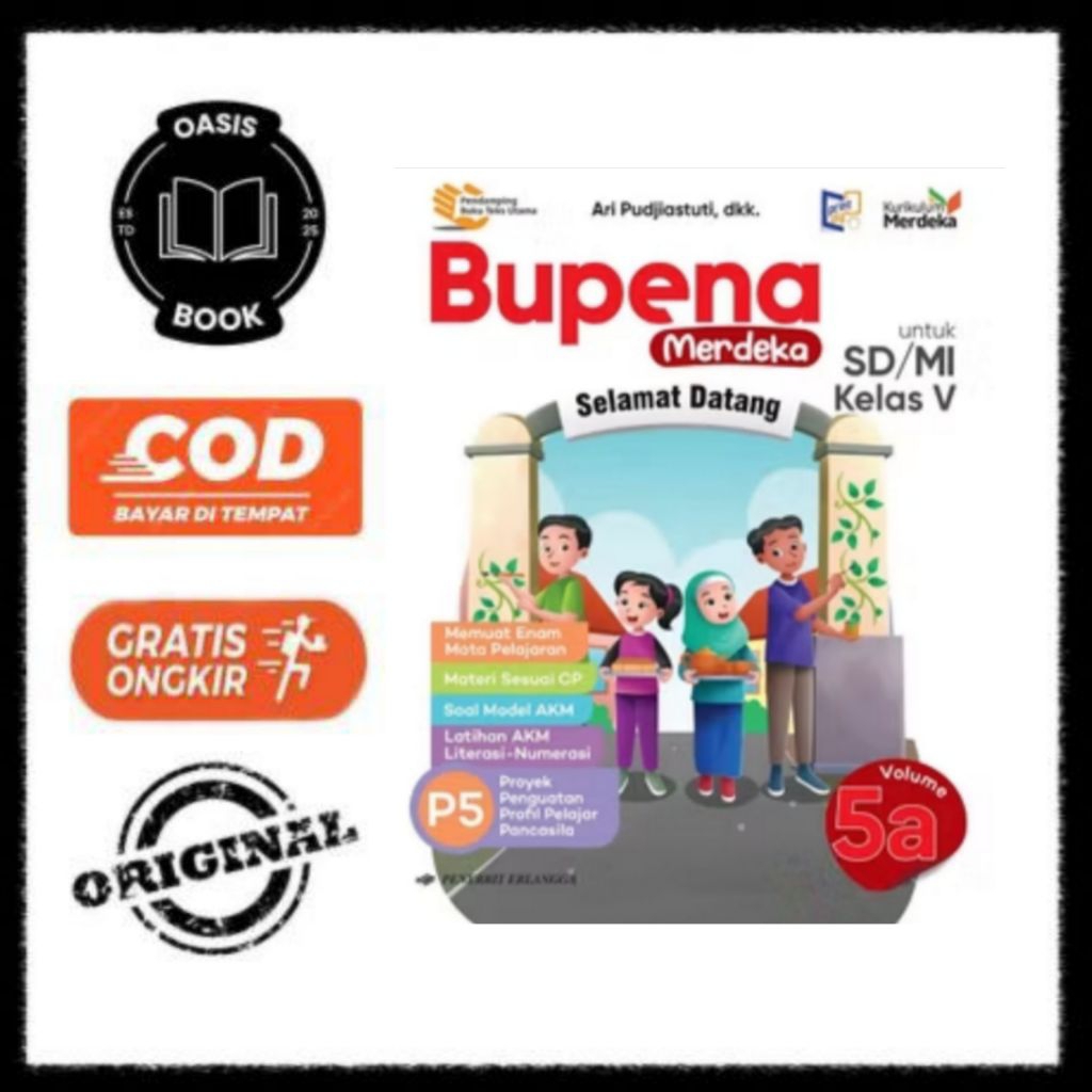 BUKU BUPENA MERDEKA UNTUK SD/MI KELAS 5 JILID 5A KURIKULUM MERDEKA