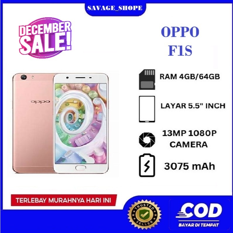 OPPO F1S SMARTPHONE 5.5 INCI RAM 4GB