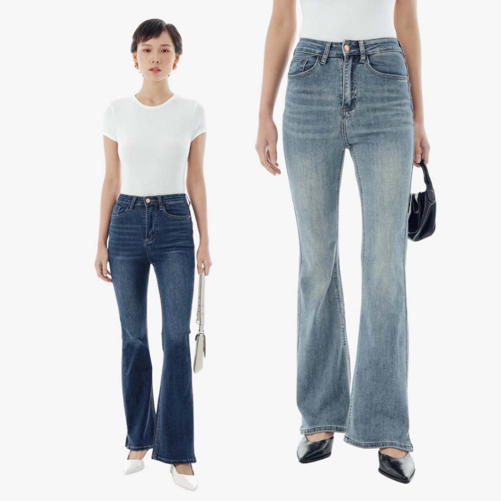 DOONA JEANS – OUDRE | Celana Panjang Jeans Wanita | Highwaist Bootcut Jeans | HW Stretch Jeans