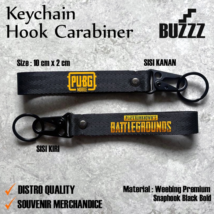 KUNCI MOBILE PUBG - KARABINER PUBG - GANTUNGAN KUNCI PUBG - PENGAIT CANTOLAN PUBG