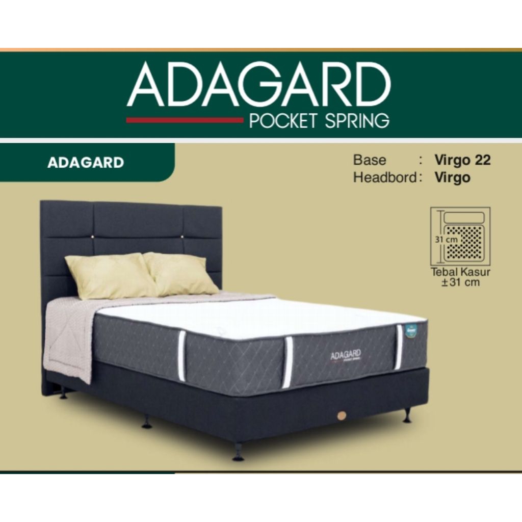 Kasur Springbed Guhdo Adagard Pocket Garansi Pegas 10 Tahun ukuran 180x200 160x200 120x200 90x200 90