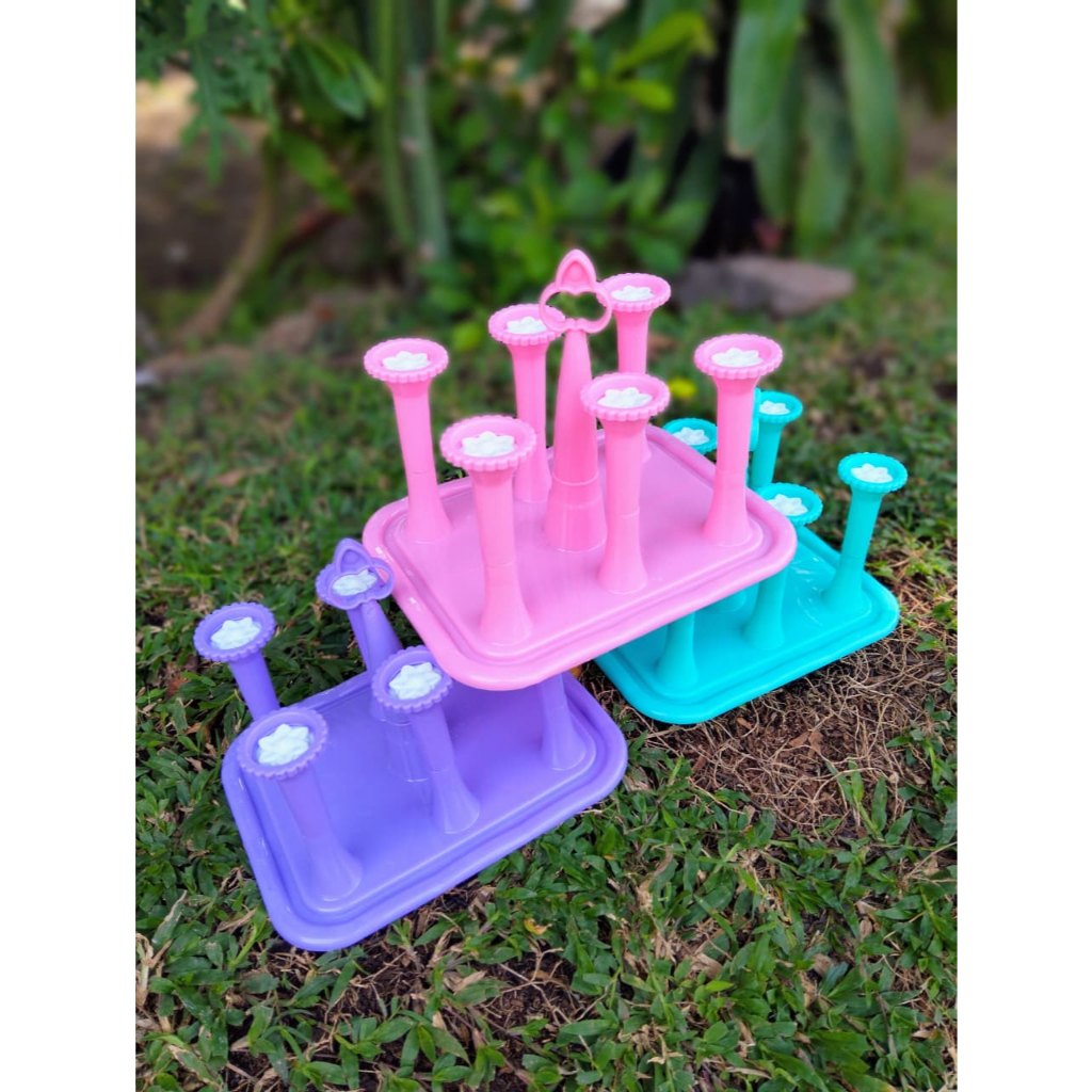 Glass Stand - Rak Tempat Gelas 6 Stick - Stand Gelas Bunga