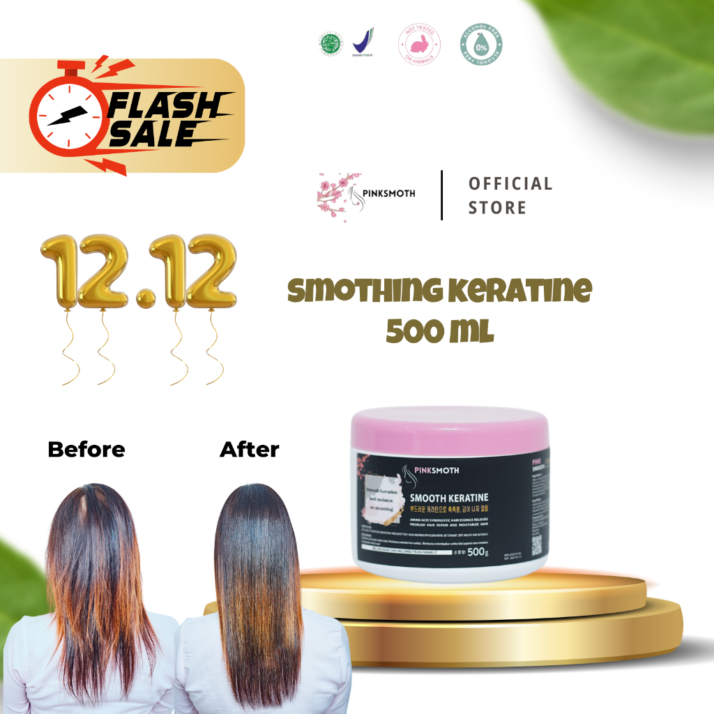 PINKSMOTH SMOOTHING PELURUS TANPA CATOK KOREA 500ml