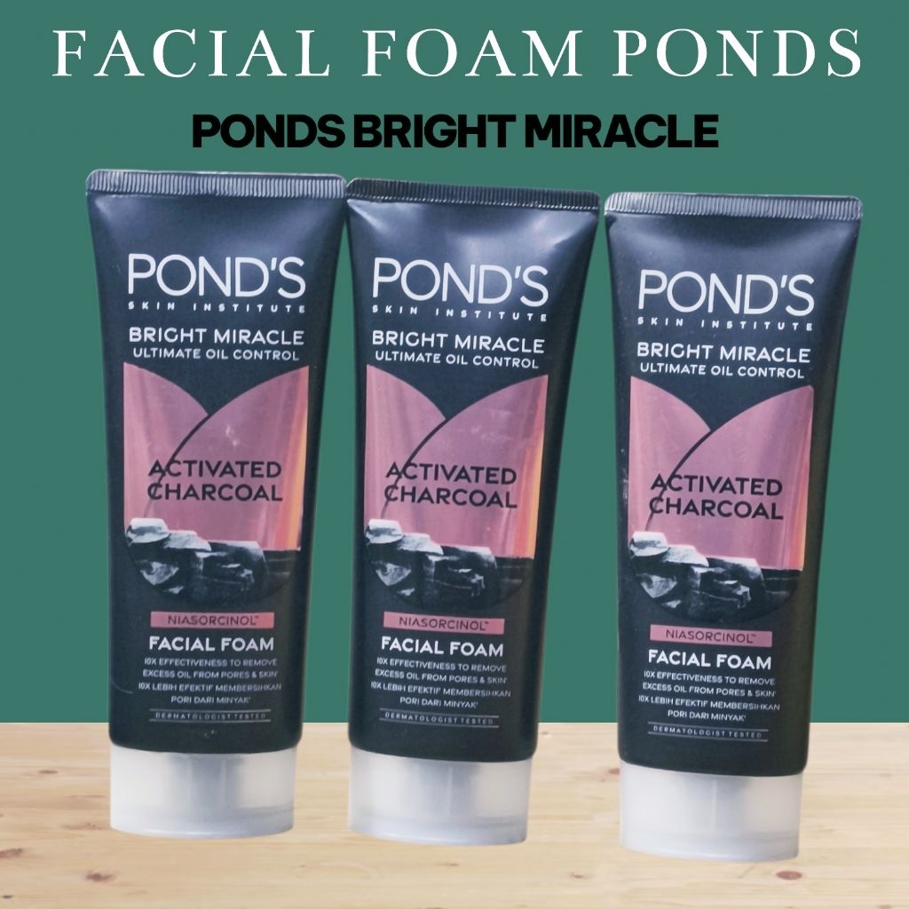 PONDS ACTIVATED CHARCOAL FACIAL FOAM 100 GRAM
