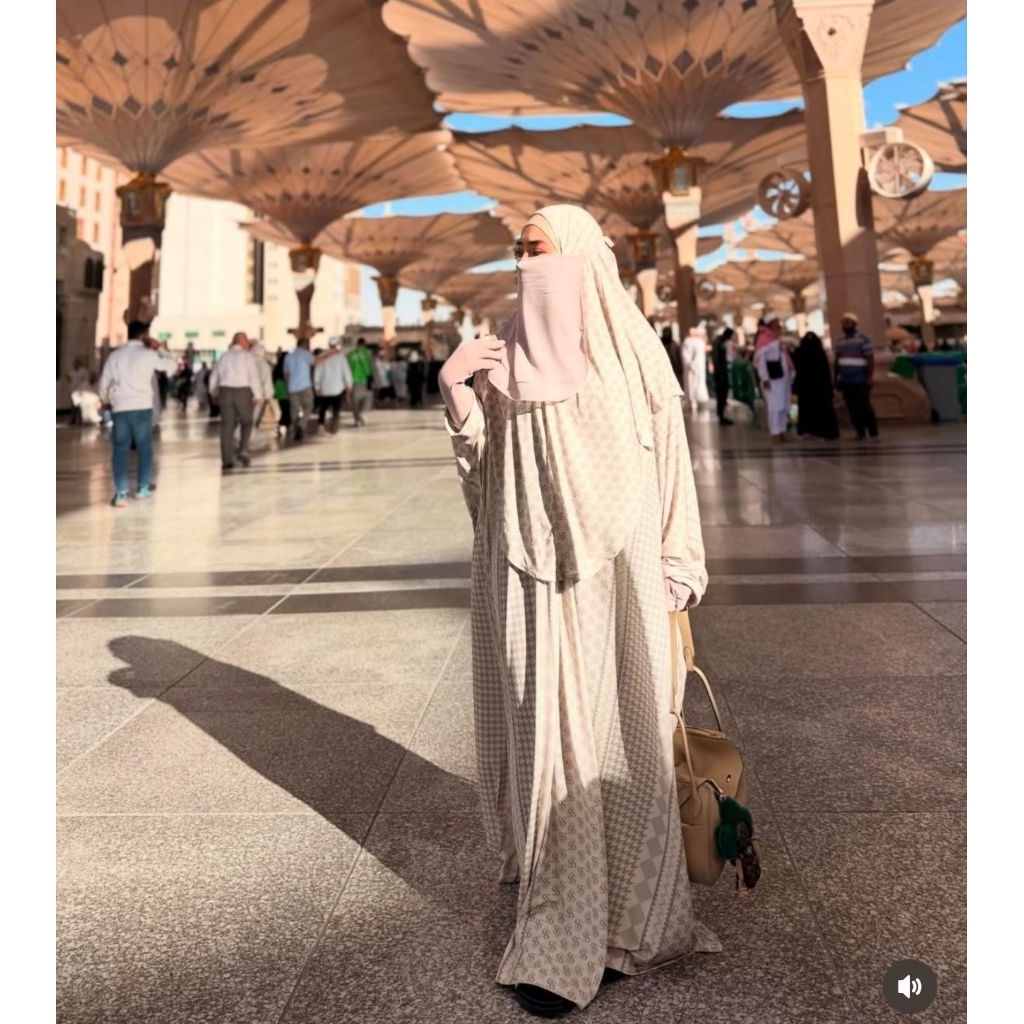 SHELLASAUKIA GAMIS UMROH GAMIS SET BERGO KAFTAN SET BERGO
