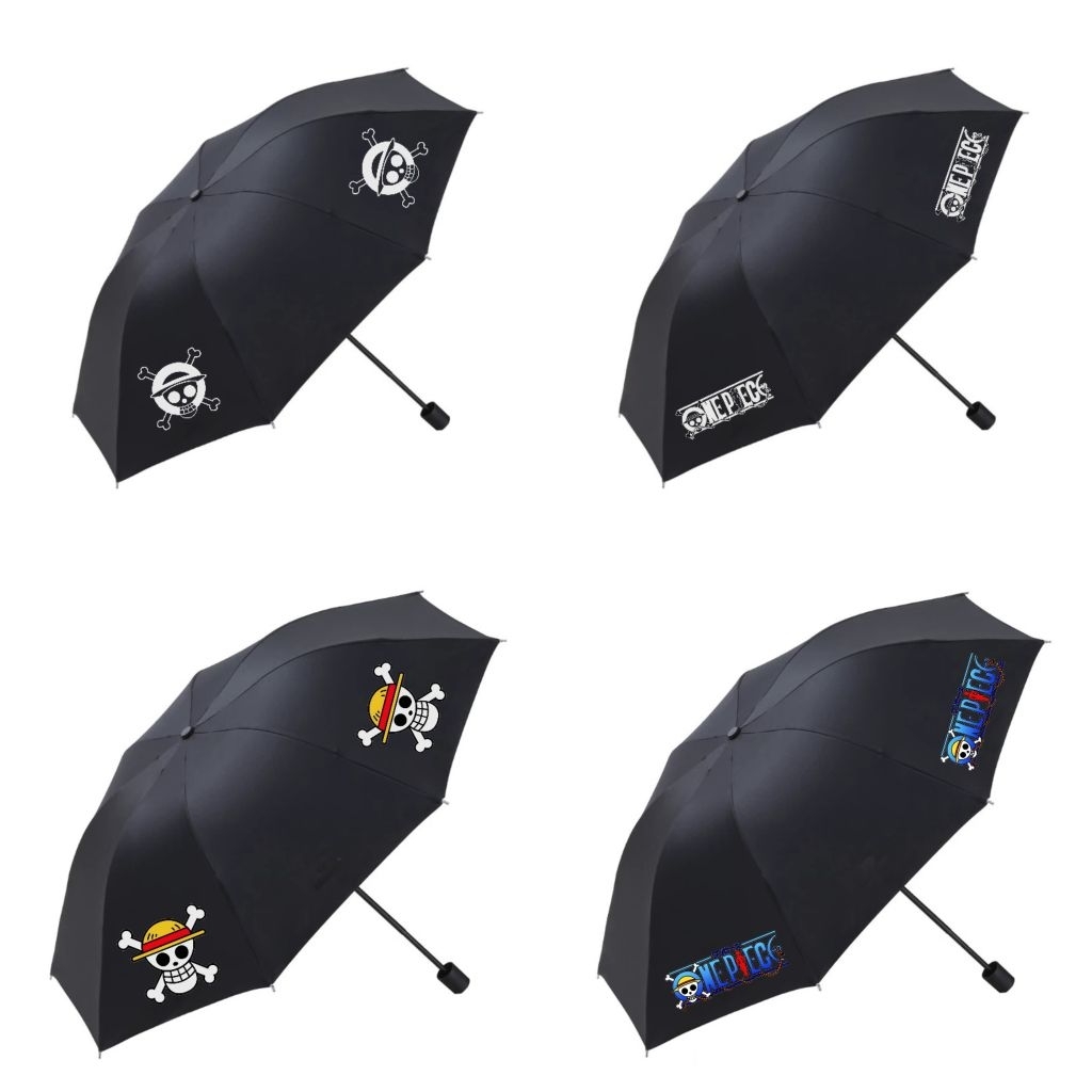 Payung anime one piece - payung anti uv one piece - payung lipat manual