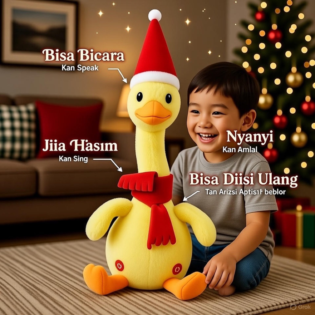 COD Mainan Bebek Kaktus Bergoyang dan Bicara Bisa Rekam Suara Boneka Kaktus Goyang Dancing Cactus To