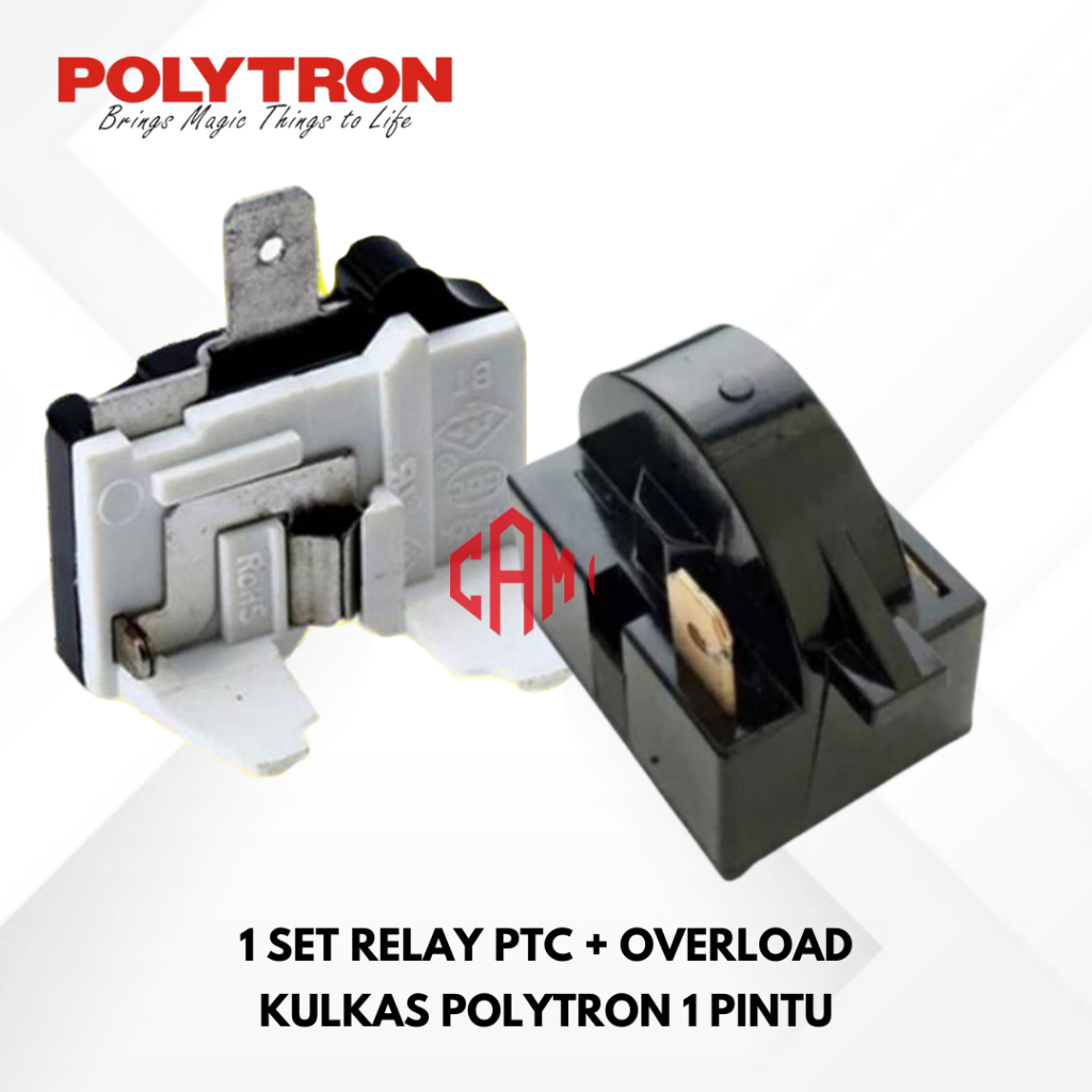Relay PTC Overload Kulkas POLYTRON 1 Pintu