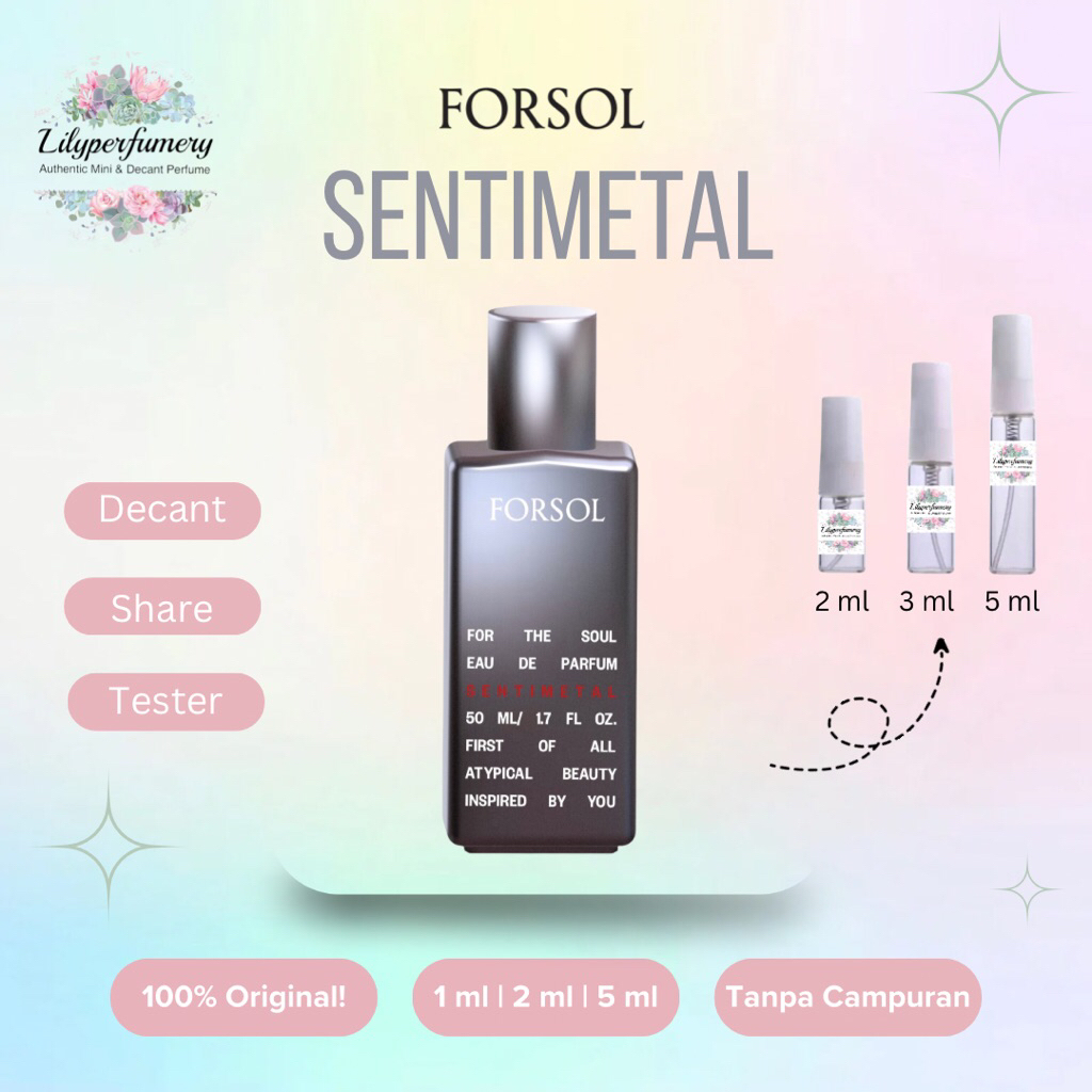 Decant / Share FORSOL PERFUMES SENTIMETAL EDP 1 ml | 2 ml | 5 ml (Authentic Only)