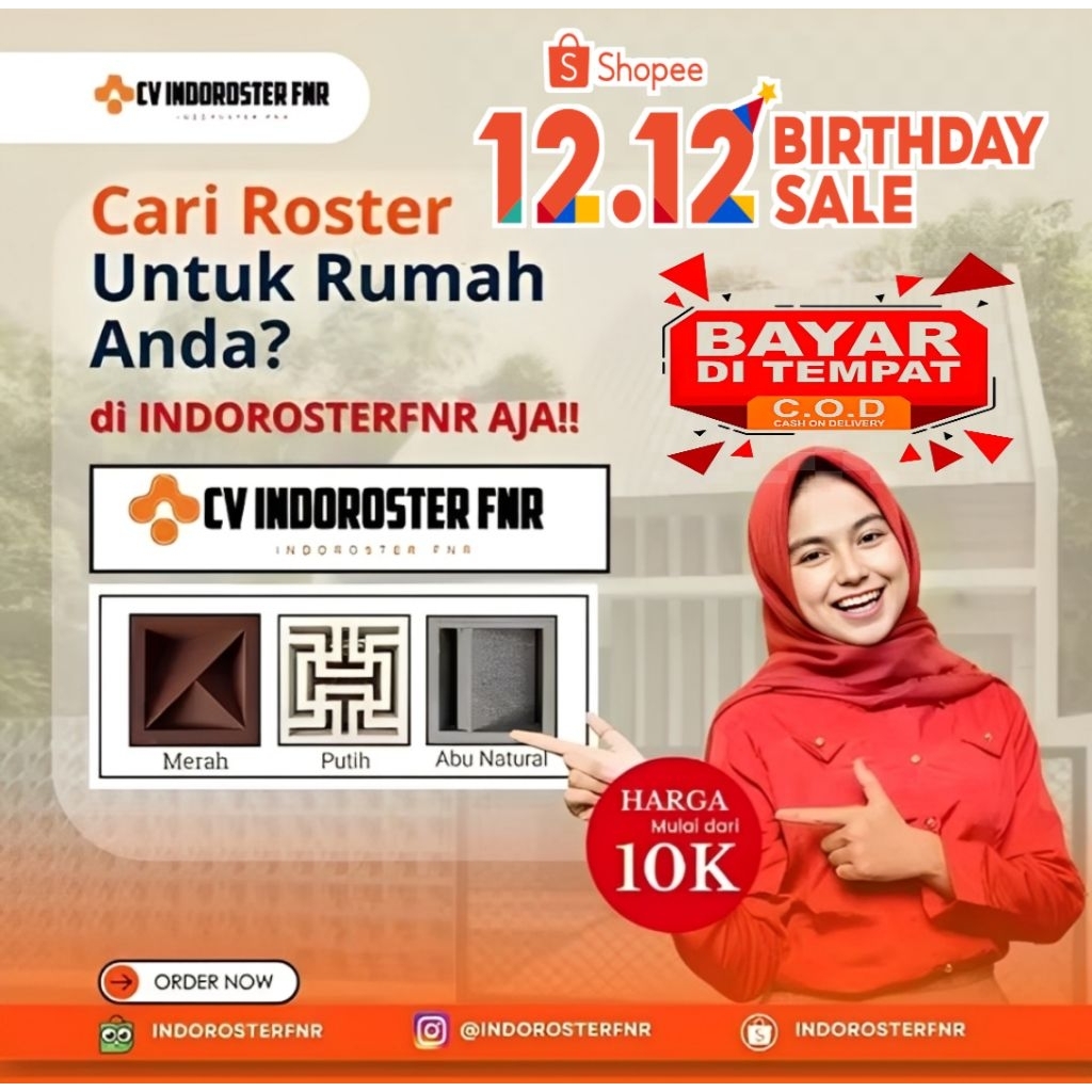 ROSTER BETON/LOSTER MINIMALIS SEMUA MOTIF 1 MUKA & 2 MUKA.