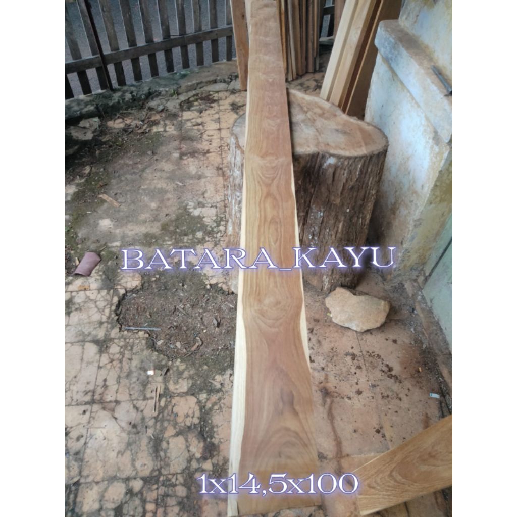 papan tipisan kayu jati serut halus