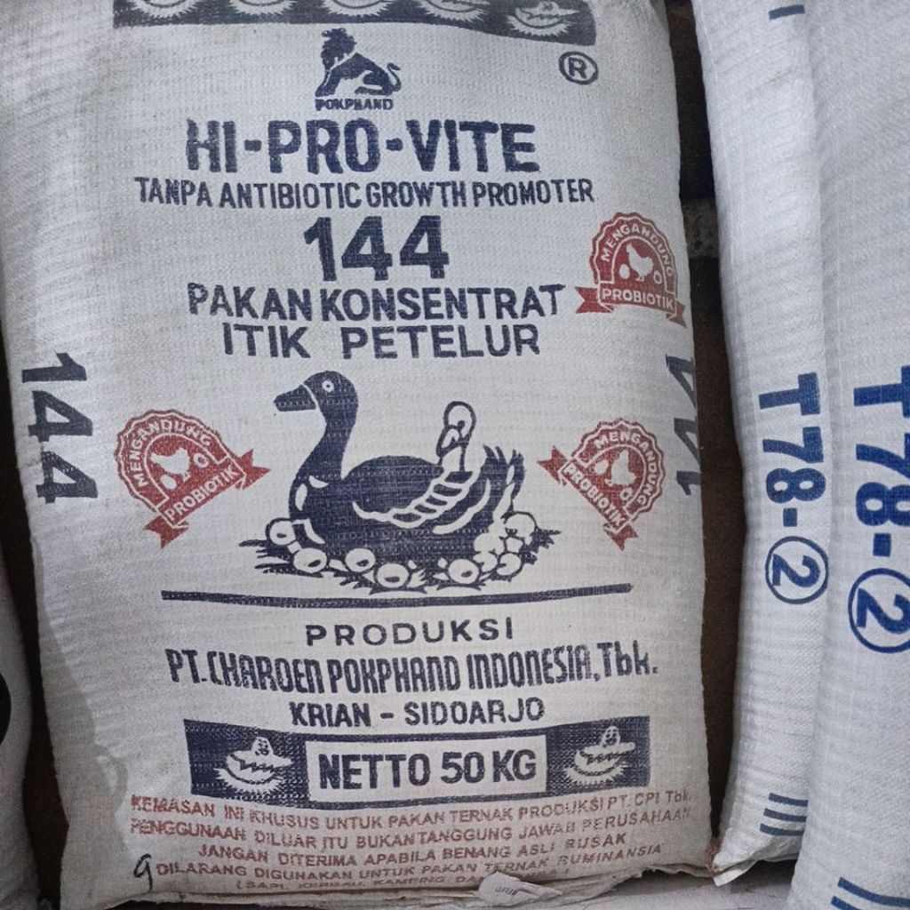 ( 50 Kg) 144 Pakan Bebek Petelur.