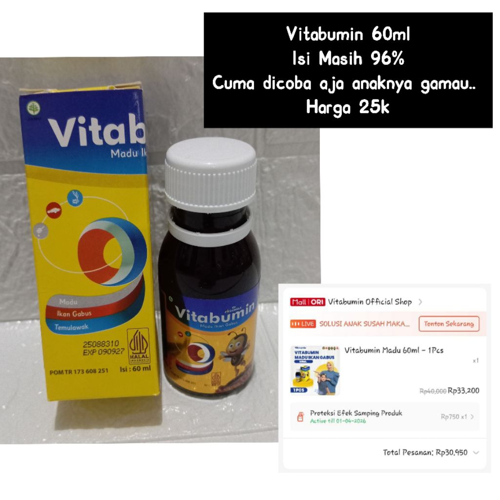 Vitabumin/ Madu Vitabumin/ Madu Vitamin Anak