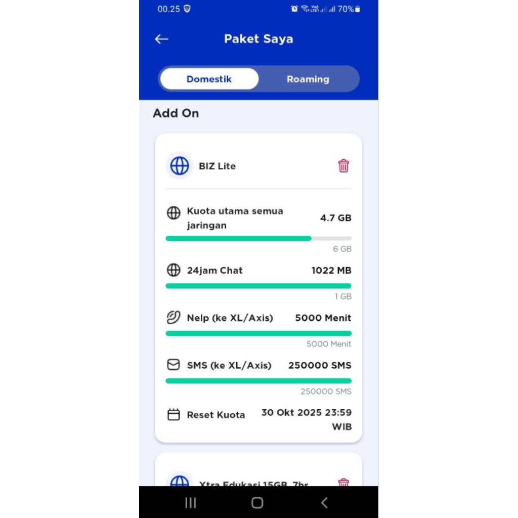 Paket Internet Xl Biz Lite Unlimited 1 Bulan