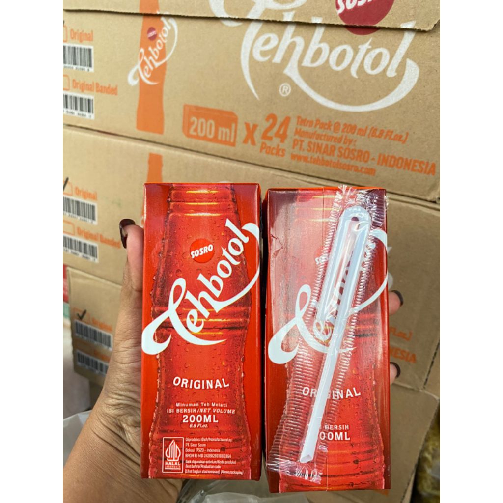 Teh botol sosro/teh botol 200 ml/teh botol sosro 1 dus isi 24 kotak