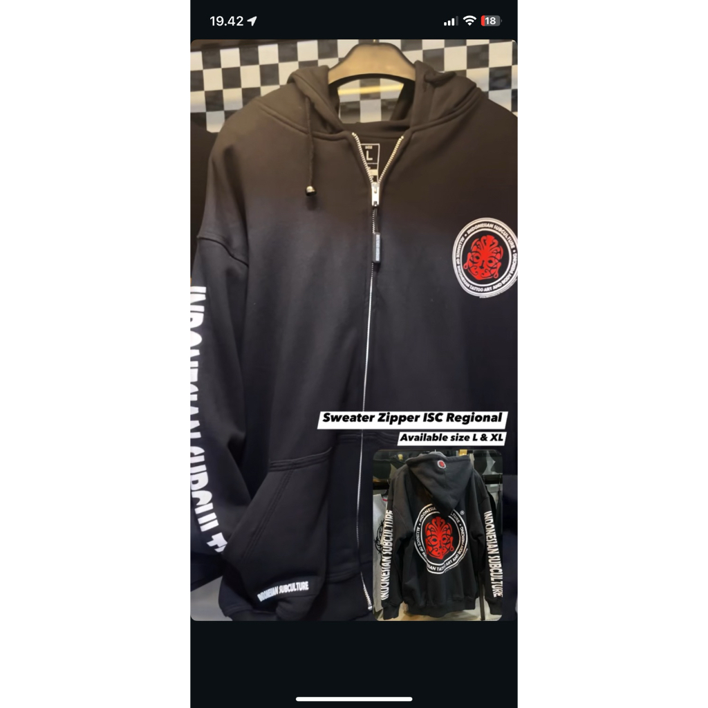 Jaket ISC Indonesia Subculture Tattoo Original Masberto Kingdom