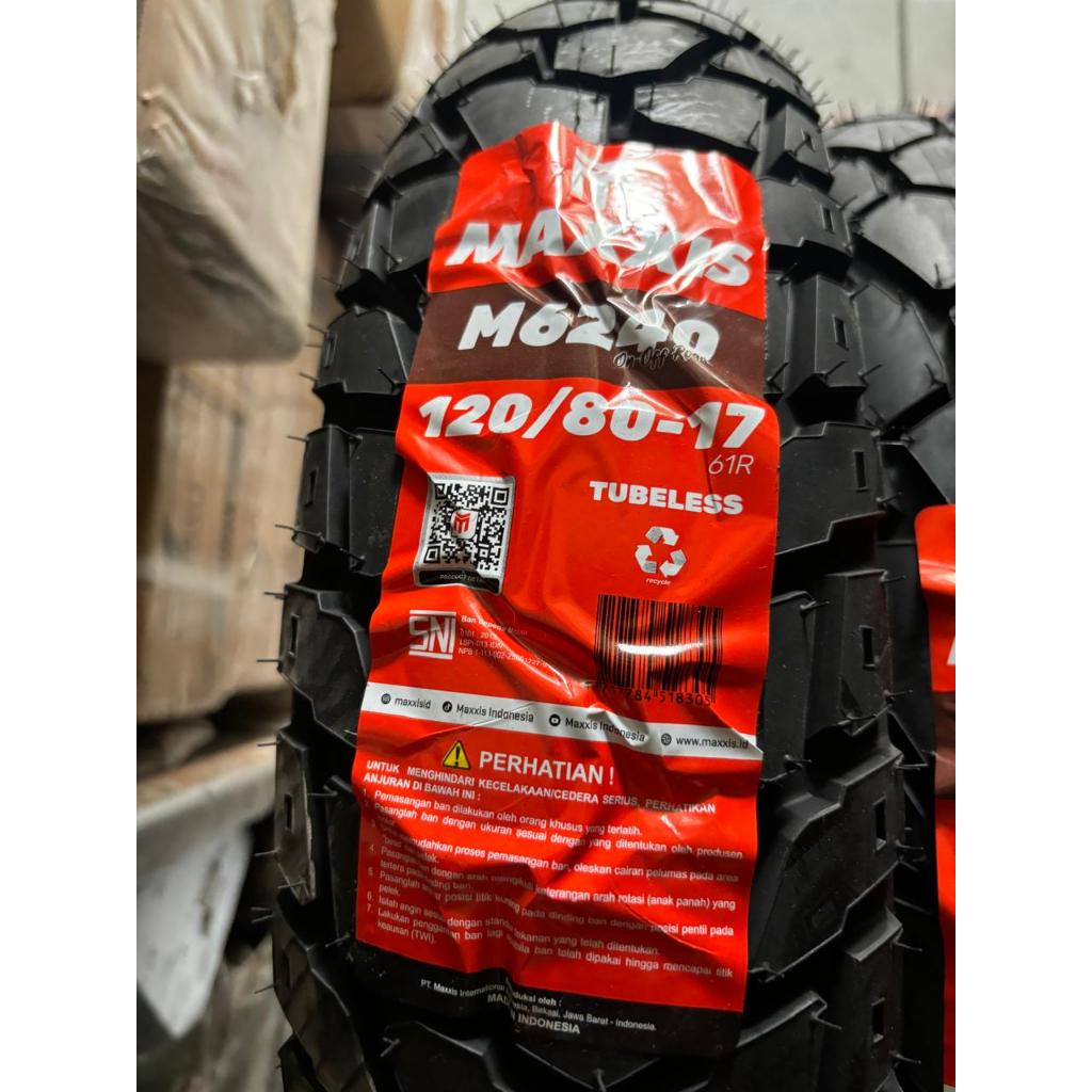ban maxxis M6240 SEMI TRAIL 120/80-17 TUBELESS