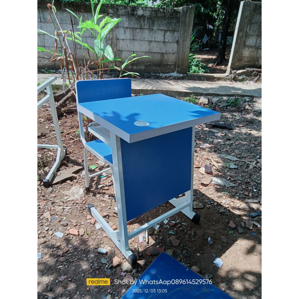 SATU SET MEJA LAB_KOMPUTER-SEKOLAH SD SMA SMK -KANTOR BAHAN besi