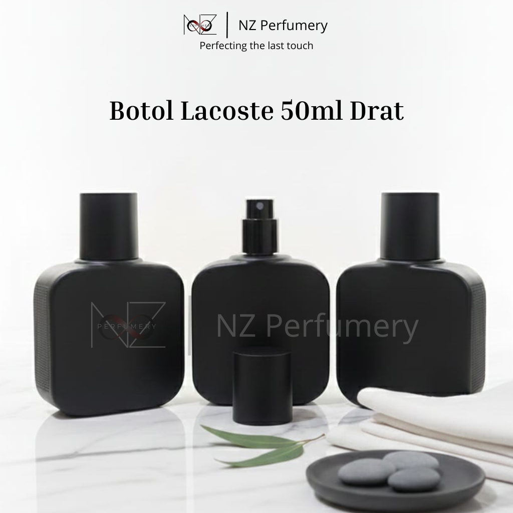 1 Lusin Botol Parfum Lakoste 50ml Drat/Putar  - Botol Parfum Kosong Lakoste Drat/Putar 50ml
