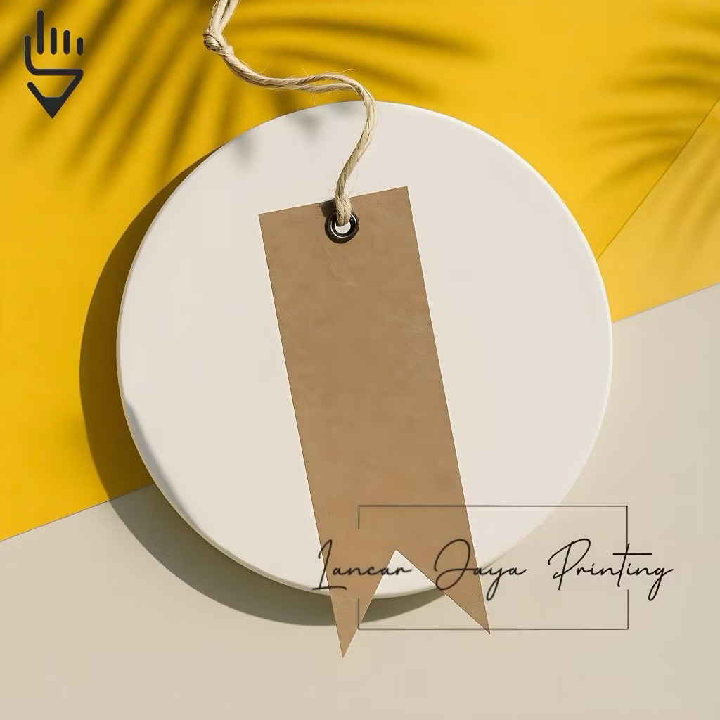 custom hangtag polos / label polos / label merek gamis