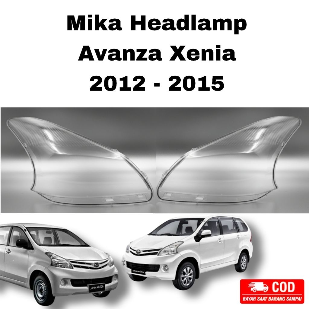 Mika headlamp Avanza Xenia 2012 2013 2014 2015 kanan atau kiri - mika lampu depan Avanza Xenia 2012 