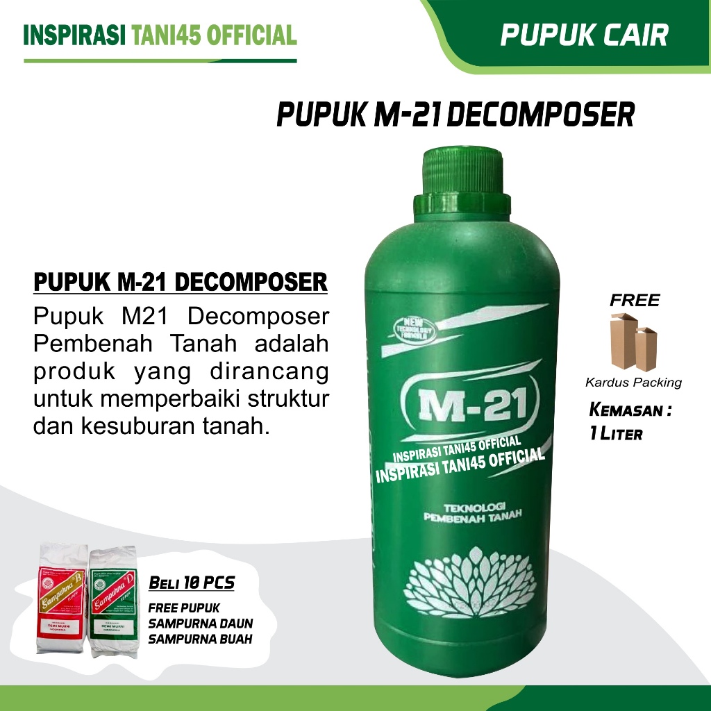 M21 Decomposer Pupuk Organik Kemasan 1000 ml/Pupuk M21 Decomposer Kemasan 1000 ml/M21 Decomposer