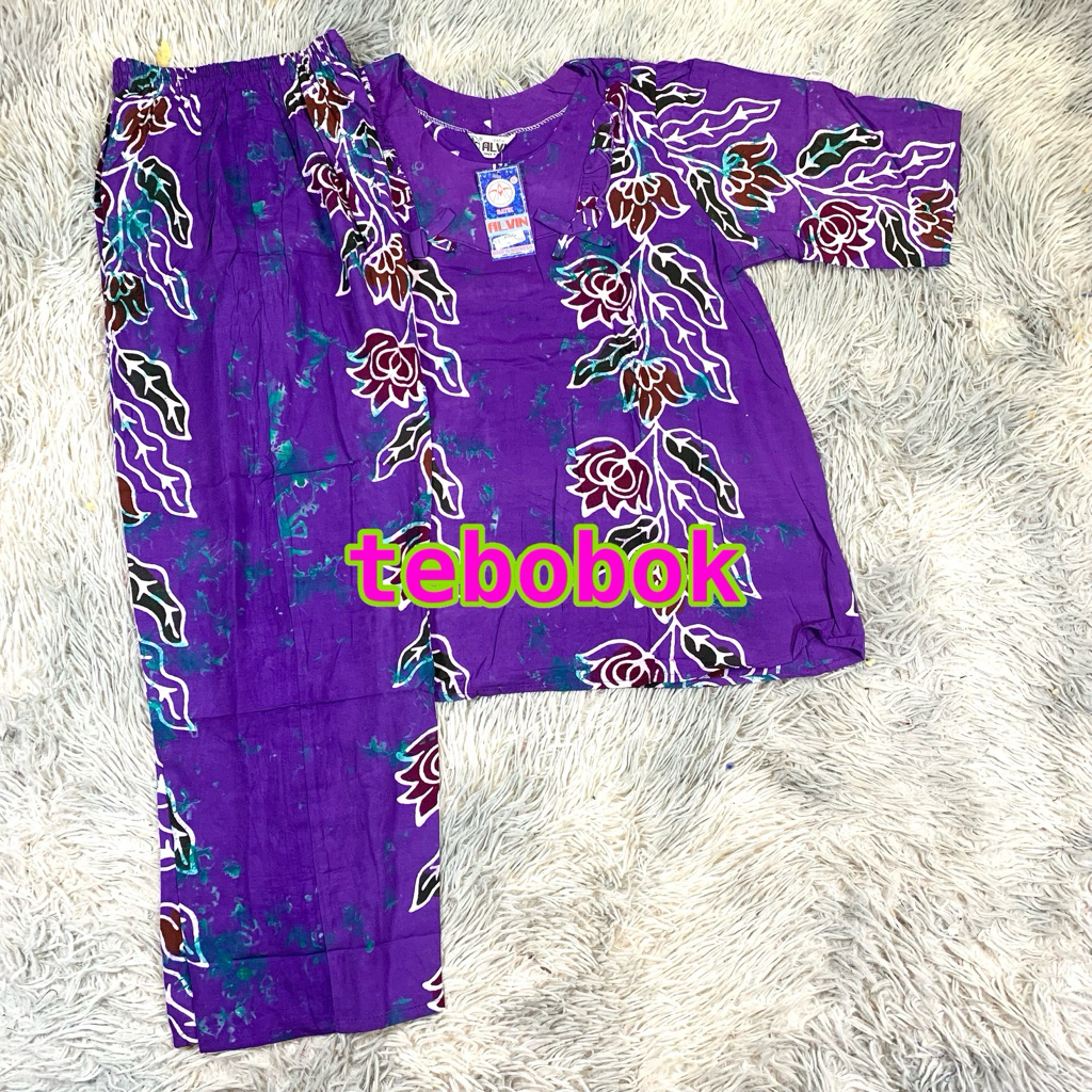 Batik Alvin - Stelan Alvin CP ABG Lengan 3/4 | Stelan Batik Alvin ABG
