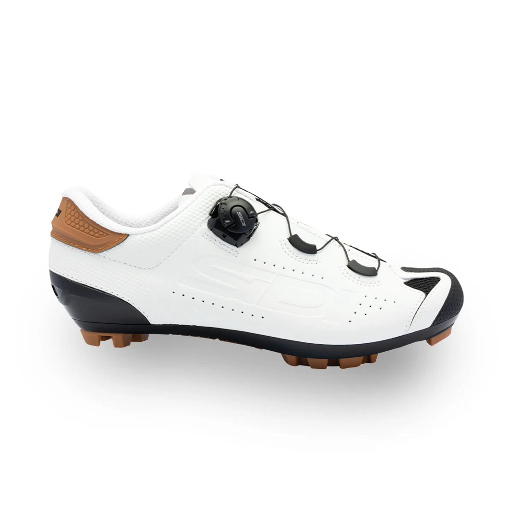 Sidi MTB Dust White Black - Sepatu Cleat MTB Sidi Dust Sepeda