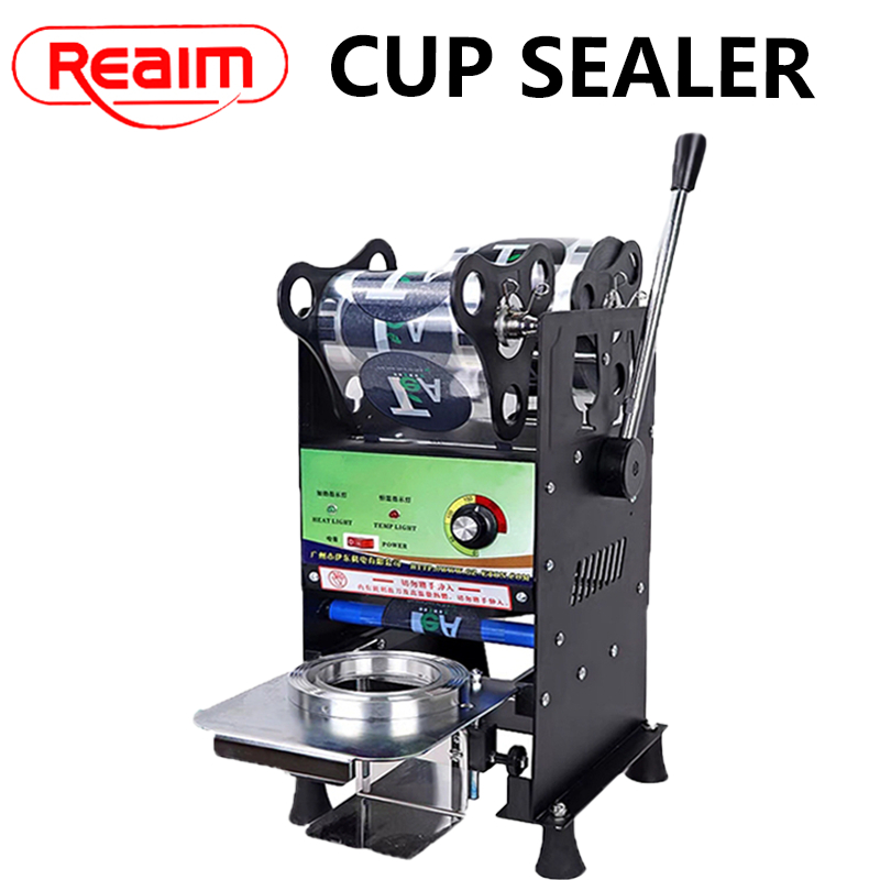 Reaim Alat Press Plastik Mesin Press Cup Gelas Plastik Cup Sealer