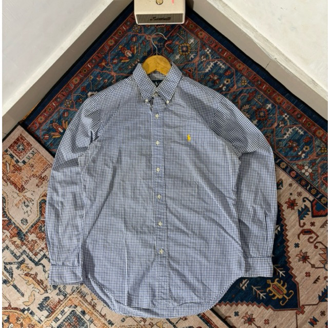 Kemeja Panjang RalphLauren Stripes Blue Second