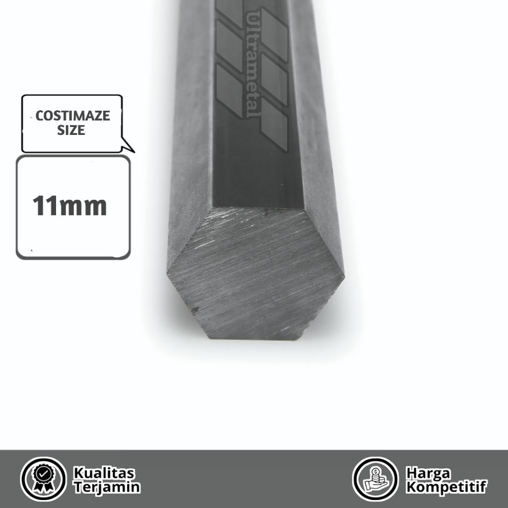 AS BESI SEGI ENAM 11MM | AS BESI HEXAGON PER 1CM