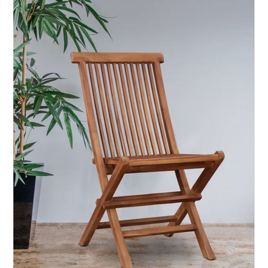 Kursi kayu jati / kursi lipat kayu jati