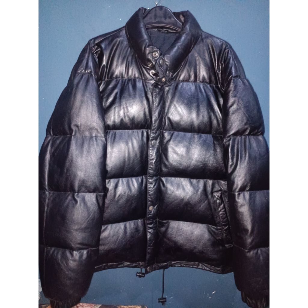Leather Jacket Bomber Bulang Outdoor Winter
