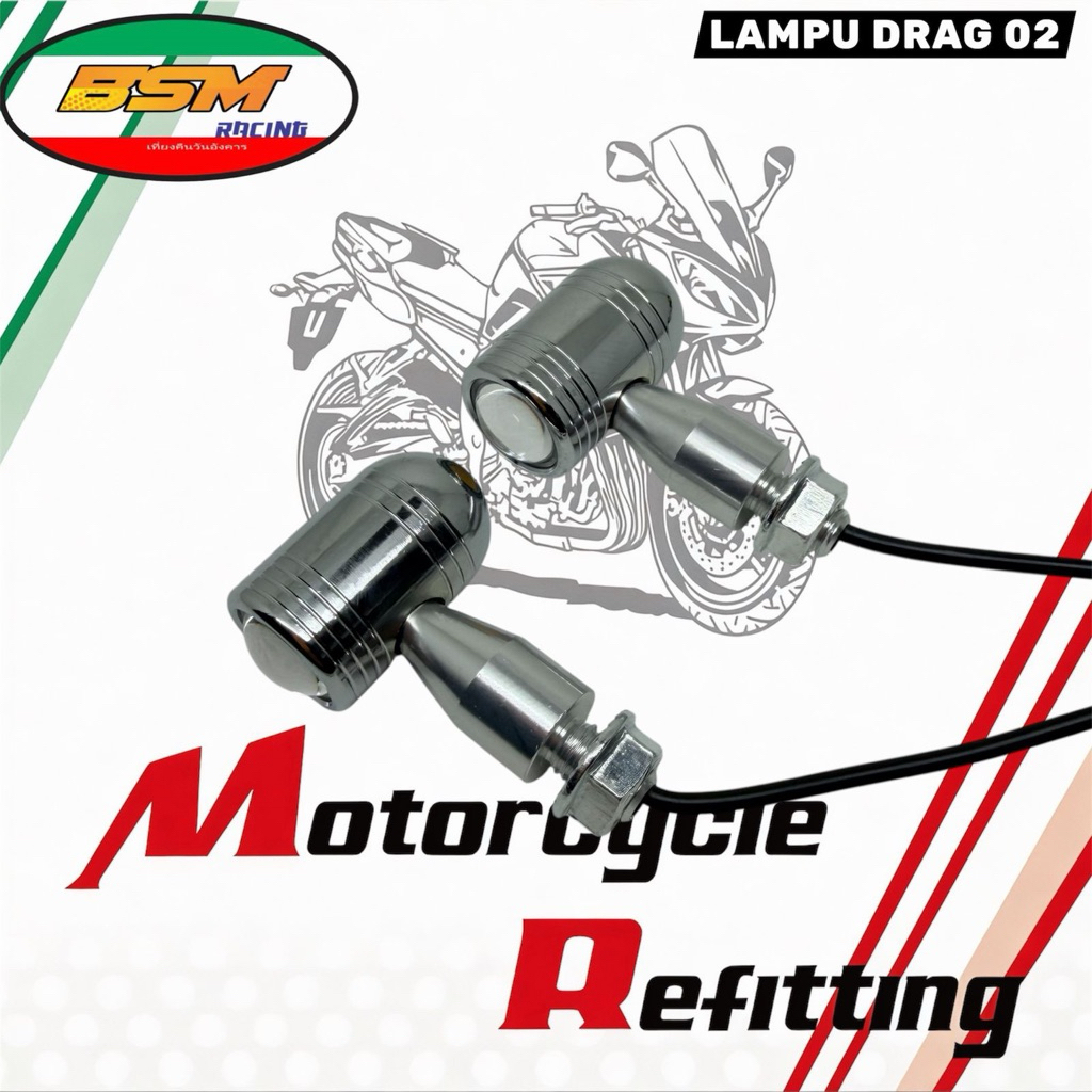 PROMO - Sein Mini Drag Full Cnc Universal Laser Yellow Lampu Sen Mini Laser HARGA SEPASANG