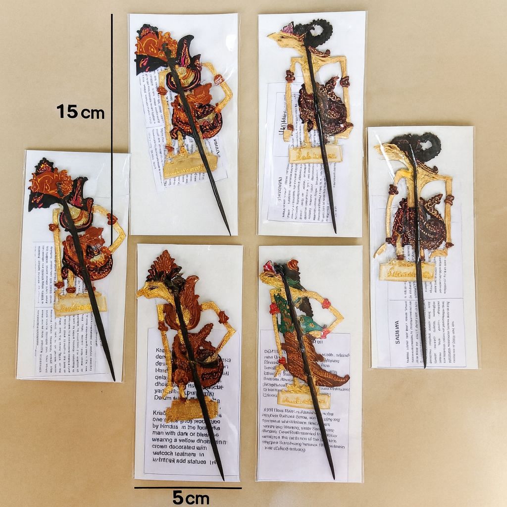 souvenir wayang sindik - wayang pembatas buku - wayang kulit sindik