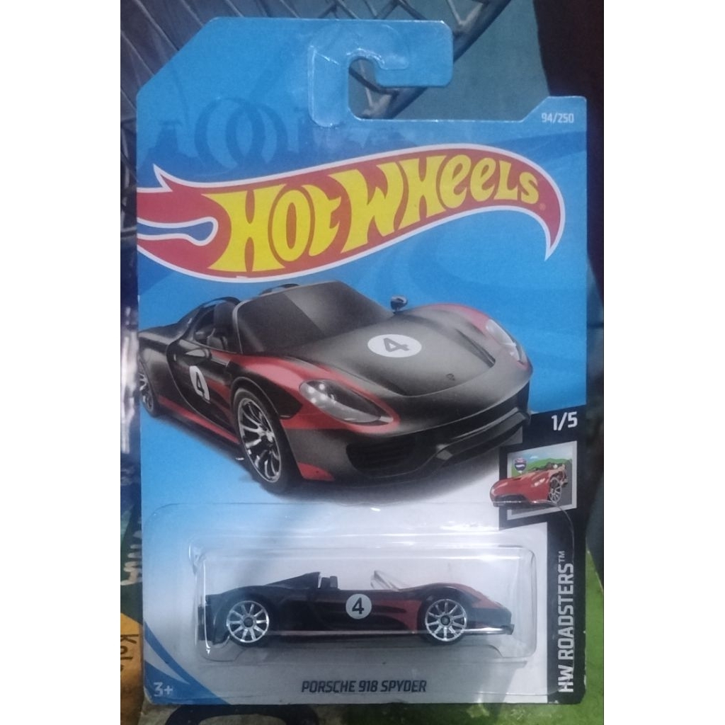 HOT WHEELS PORSCHE 918 BLACK SPYDER (RILISAN 2019)