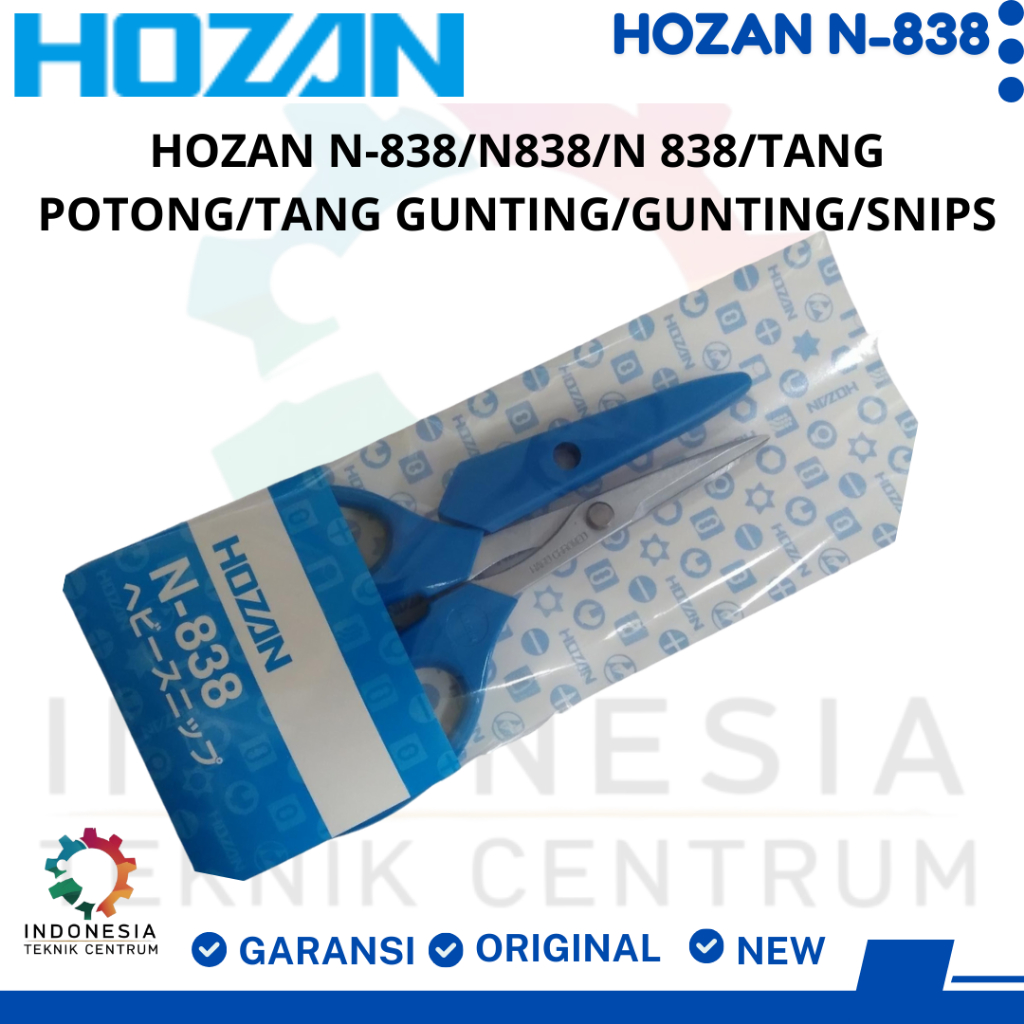 HOZAN N-838/N838/N 838/Tang Potong/Tang Gunting/Gunting/Snips